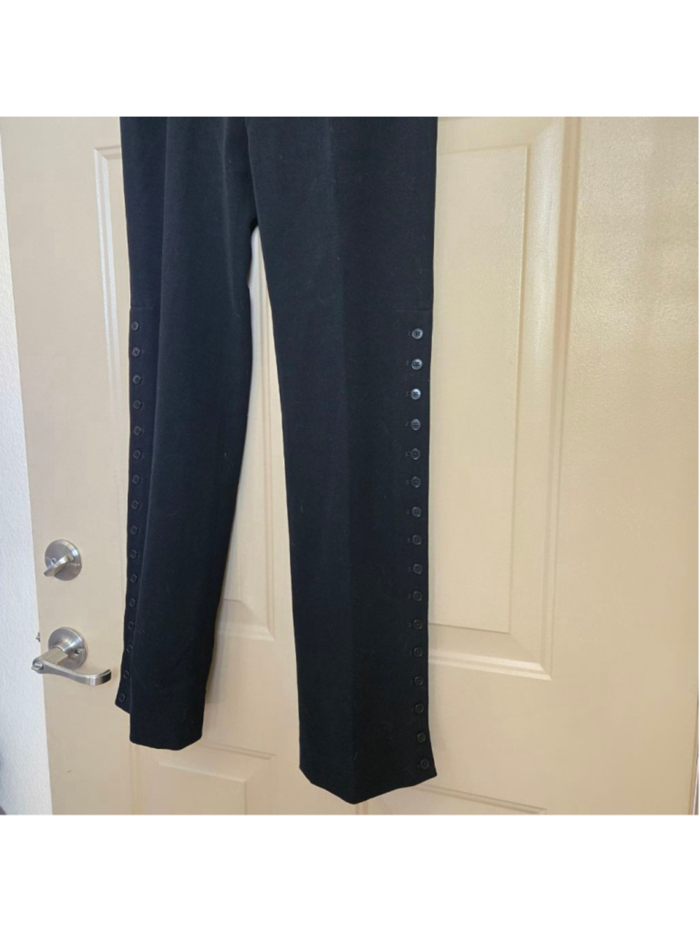 Nwt Ralph Lauren Collection Purple Label Collection Black Wool Trousers Size 10 - Picture 2 of 11